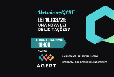 Webn&aacute;rio AGERT - 22/07/2025 &agrave;s 10h